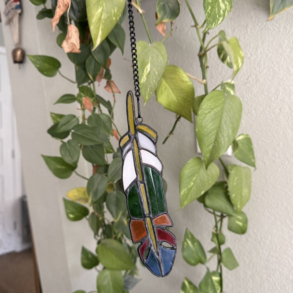 Stained Glass Feather